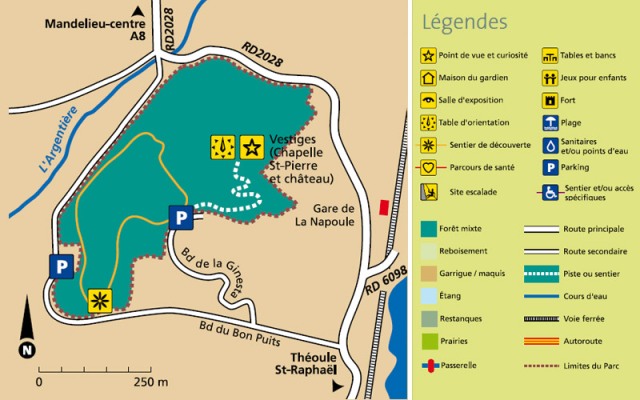 Le parc du San Peyre à MandelieulaNapoule RécréaNice